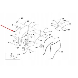 Ts04451044112 cabin door hinge washer