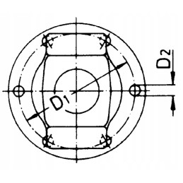 Forklift with flange w2600 p600 walterscheid