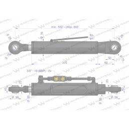 Hydraulic central connector mf 3 mf 4 zetor 3 c