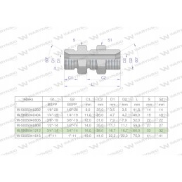 Hydra inch bulkhead connector bb 3 4 bsp xsv