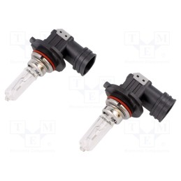 1 set x ELTA - EB3005TR - Filament lamp: automotive, P20d, transparent, 12V, 60W, 3400K