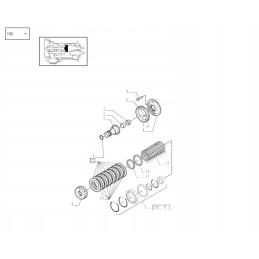 Friction disc new holland t6000 case mxu 87704110