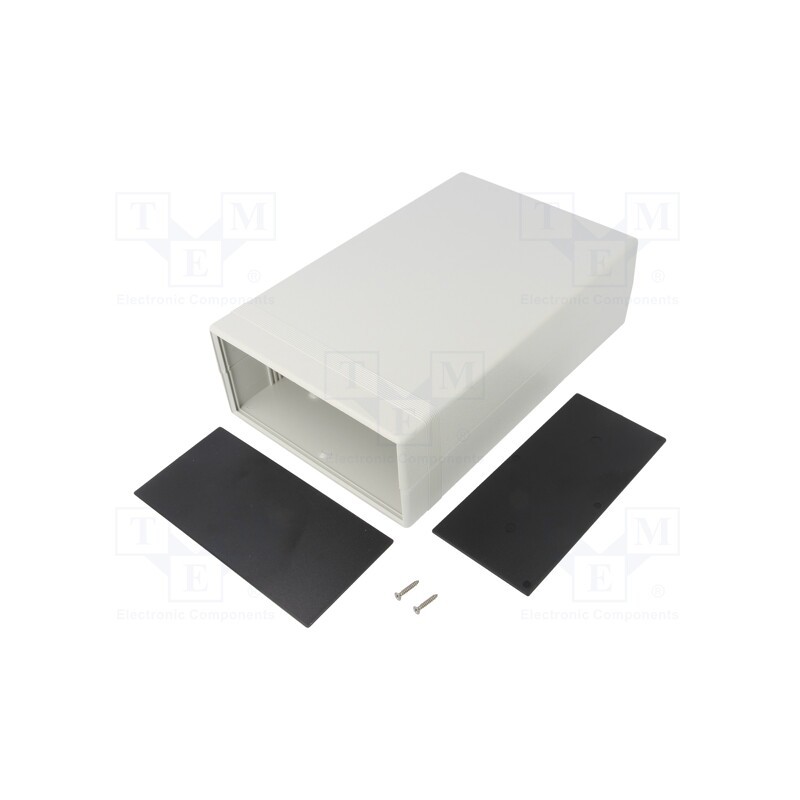 1 pcs x HAMMOND - 1598GSGYPBK - Enclosure: with panel, 1598, X: 160mm, Y: 250mm, Z: 76mm, ABS, grey