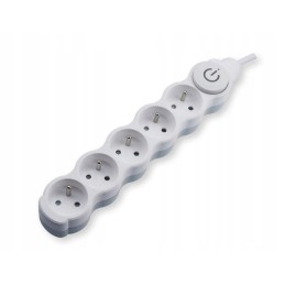 Extension cord for 5 sockets with a switch, 3 m