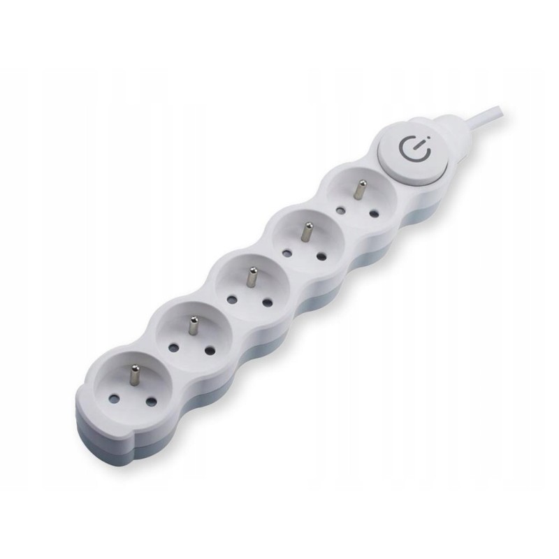 Extension cord for 5 sockets with a switch, 3 m