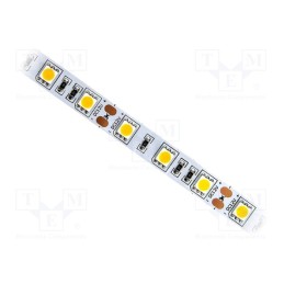 1 m x IPIXEL LED - S010060CC1LZ (WARM WHITE IP20) - LED tape, white warm, 5050, 24V, LED/m: 60, 10mm, white PCB, IP20