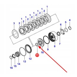 3699909m1 clutch lock ring 47 x 51 x 2 4