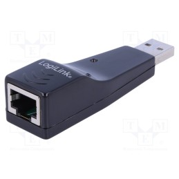 1 pcs x LOGILINK - UA0025C - USB to Fast Ethernet adapter, RJ45 socket,USB A plug, 480Mbps