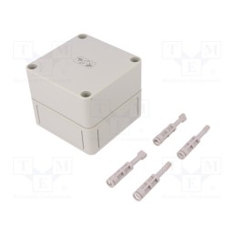 1 pcs x SPELSBERG - 11090301 - Enclosure: multipurpose, X: 94mm, Y: 94mm, Z: 81mm, TK PS, grey, IP66