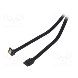 1 pcs x SAVIO - SAVGAK-08 - Cable: SATA, SATA plug,SATA plug angled, 0.5m, SATA III, black