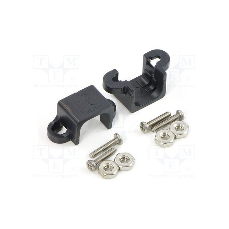 1 pcs x POLOLU - POLOLU-989 - Bracket, black, for micromotors in size 10 x 12 x 24 mm, 2pcs.