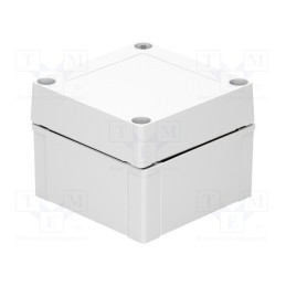1 pcs x FIBOX - ABS 95/75 HG - Enclosure: multipurpose, X: 100mm, Y: 100mm, Z: 75mm, MNX, ABS, grey