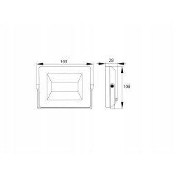 Floodlight SMD LED lamp 230v 20w 4000k 1600lm and