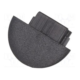 1 pcg x TOPMET - C8980002 - Cap for LED profiles, black, 20pcs, ABS, GEN2,rounded, BEGTIN12