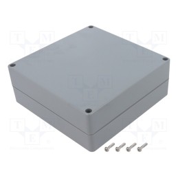 1 pcs x GAINTA - G396-IP67 - Enclosure: multipurpose, X: 160mm, Y: 160mm, Z: 60mm, ABS, dark grey