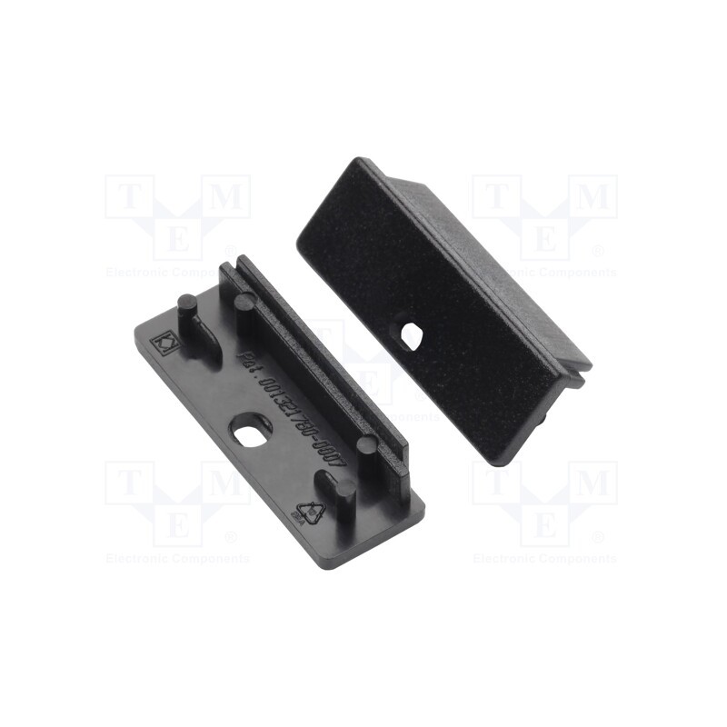 1 pcg x TOPMET - 84300002 - Cap for LED profiles, black, 20pcs, ABS, WIDE24