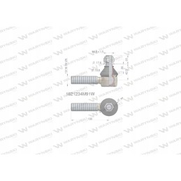 Steering joint 100mm 13 16 16 1821234m91 war