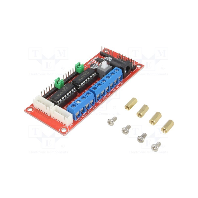 1 pcs x OKYSTAR - OKY2152 - DC-motor driver, L293D, analog,PWM, Uin mot: 5÷16V, Uin log: 5V