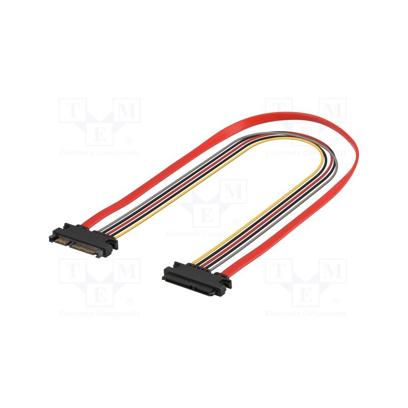 1 pcs x Goobay - 93945 - Cable: SATA, Micro SATA socket,Micro SATA plug, 0.3m