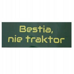 Sticker beast not tractor interior