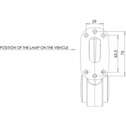 Halogen front and rear marker lamp 30 right