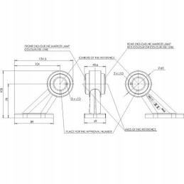 Halogen front and rear marker lamp 30 right