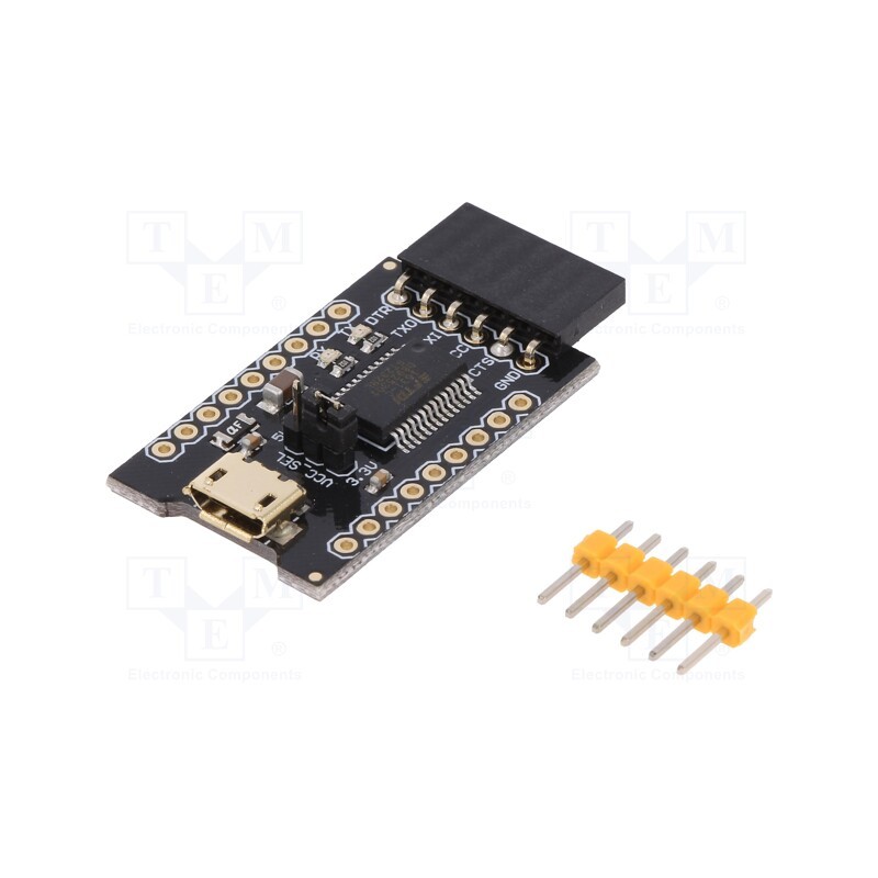 1 pcs x DFROBOT - DFR0065 - Module: converter, RS232, FT232RL, pin strips,USB, 3.3÷5VDC