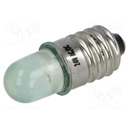 1 pcs x POLAM-ELTA - LG-E10-24AC/DC - LED lamp, green, E10, 24VDC, 24VAC, AC lum: 800÷1000mcd