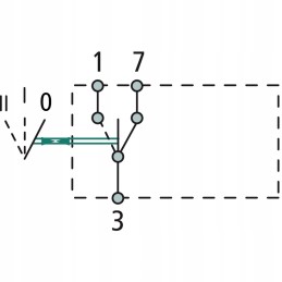 Tilting switch 12mm 50700030 granite