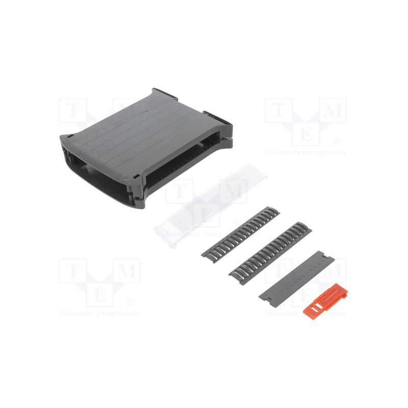 1 pcs x ITALTRONIC - KRC22.5 BLACK - Enclosure: for DIN rail mounting, Y: 101mm, X: 22.5mm, Z: 120mm