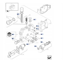 New Holland distributor gasket set 1 32 773