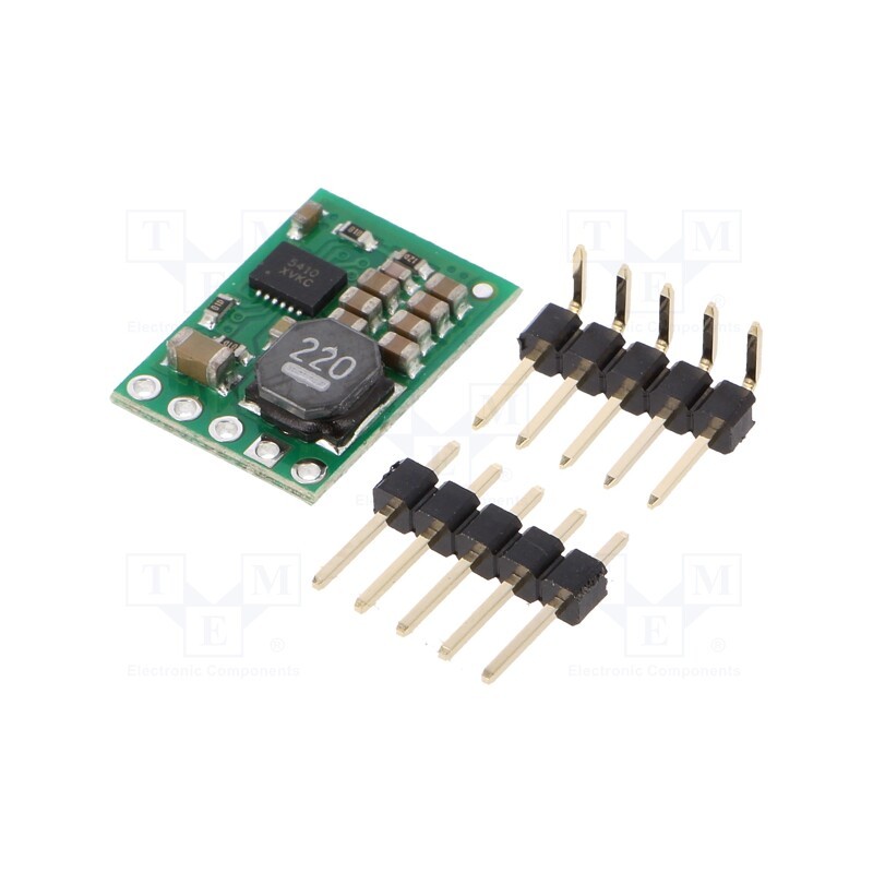 1 pcs x POLOLU - 12V 1A STEP-DOWN D24V10F12 - Converter: step down, Uout: 12V, Uin: 12.1÷36V, 1A, 85÷93%