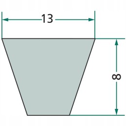 V-belt belt 13x2000 mm a79 granite