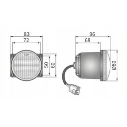 Headlight daytime running lamp P21W Wesem HM423800