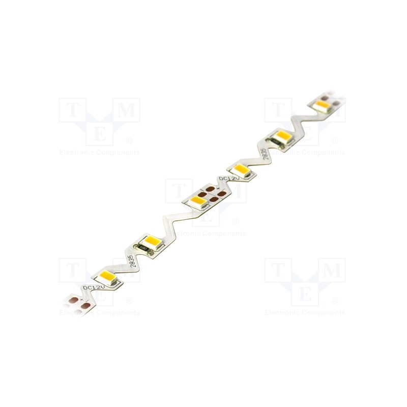 1 m x WISVA OPTOELECTRONICS - HH-S60F006-2835S NW WHITE PCB IP20 - LED tape, bendable, LED/m: 60, 2835, 4000K, W: 6mm, 4.8W/m, 1