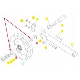 100040108 grain feeder pulley bush