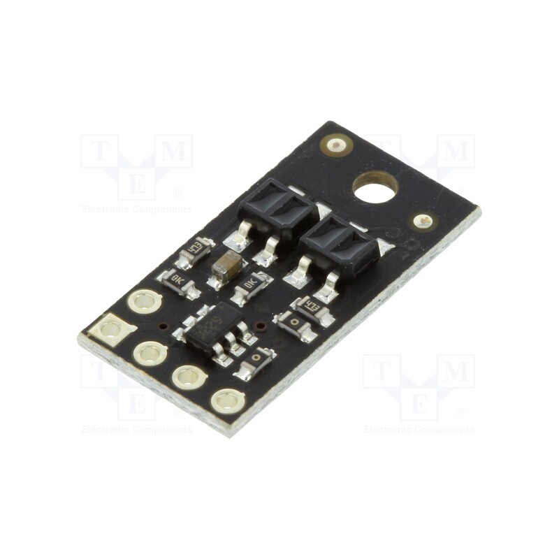 1 pcs x POLOLU - QTR-HD-02A REFLECTANCE SENSOR ARRAY - Sensor: distance, reflective, 2.9÷5.5VDC, analog, Ch: 2, 10.2x20mm