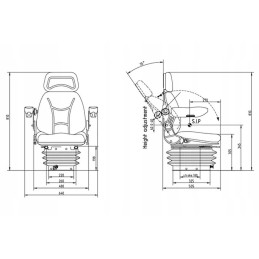 Comfortable, universal pneumatic seat
