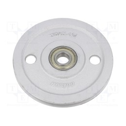 1 pcs x COLSON - WHCK 125 - Wheel, Ø: 125mm, W: 12mm, 330kg, cast iron, Ømount.hole: 17mm