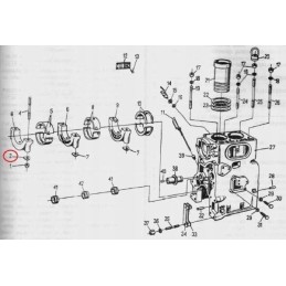 Washer securing the shaft feet c 330