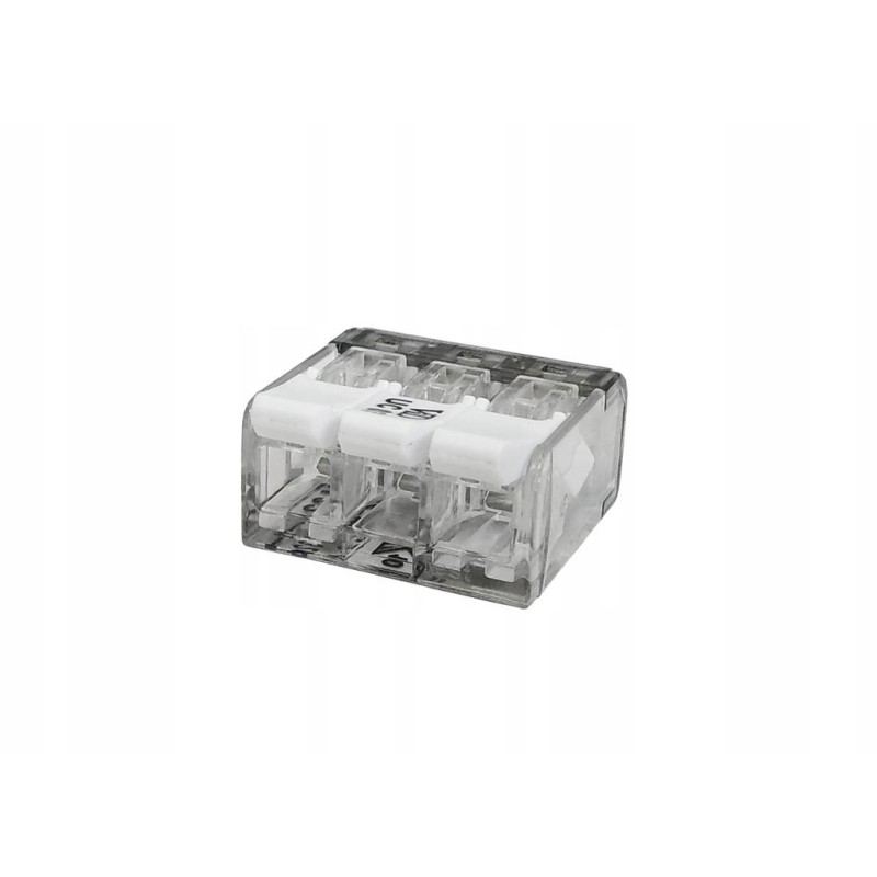 3-hole electric quick connector with a current latch