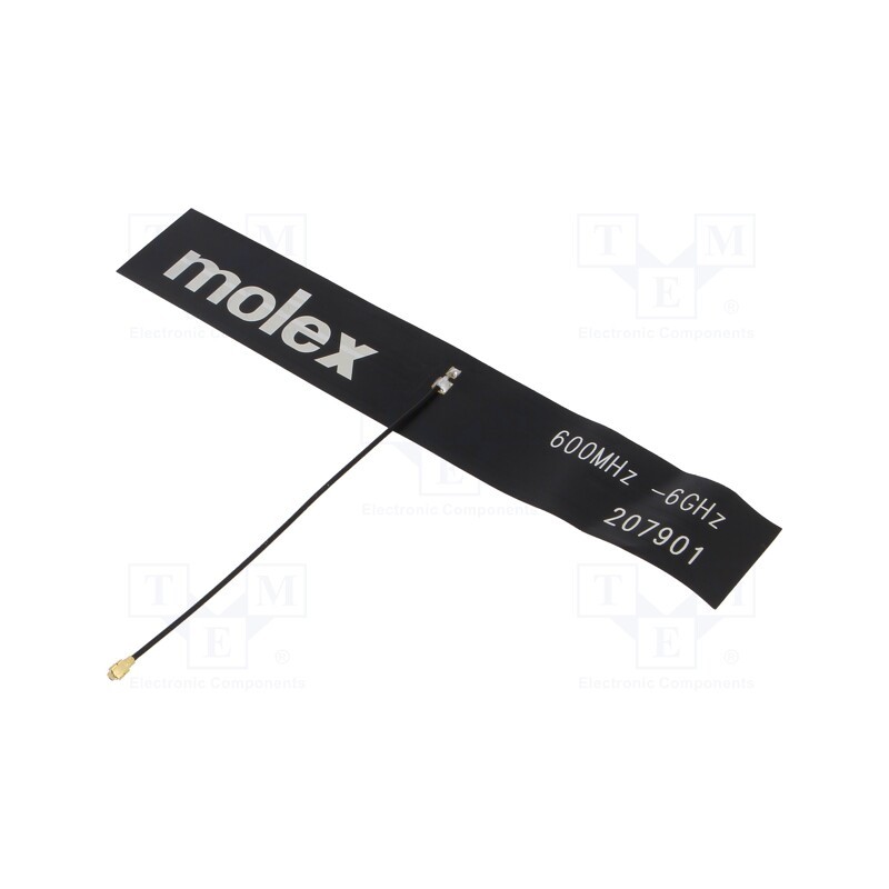 1 pcs x MOLEX - 2079010100 - Antenna, 2G,3G,4G,GSM,LTE, linear, for ribbon cable, 147x25mm
