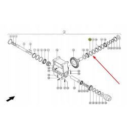 694838 0 rotor gear washer 76 x 90 x 0 5