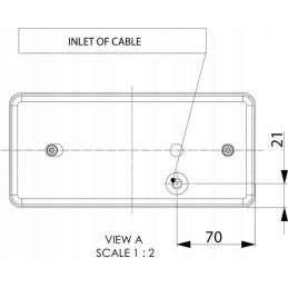 Rectangular left combination rear lamp LA45015