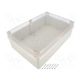 1 pcs x KRADEX - Z95JPH ABS - Enclosure: multipurpose, X: 190mm, Y: 280mm, Z: 95mm, ABS, grey, IP65