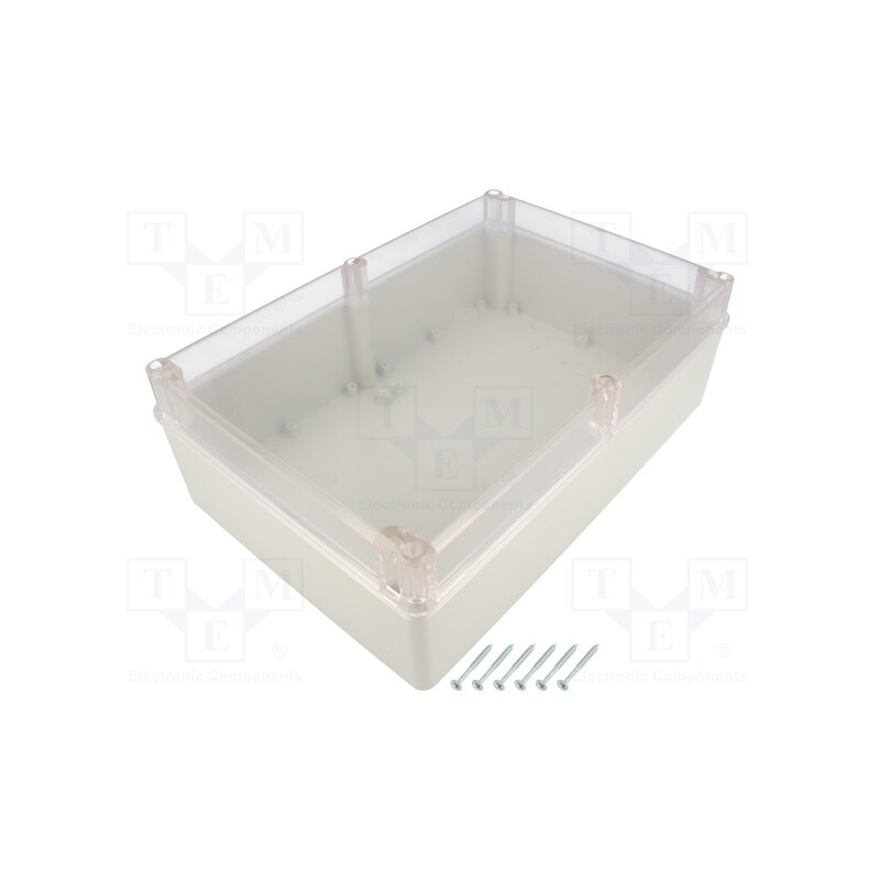 1 pcs x KRADEX - Z95JPH ABS - Enclosure: multipurpose, X: 190mm, Y: 280mm, Z: 95mm, ABS, grey, IP65