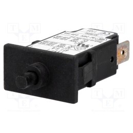 1 pcs x SCHURTER - 4400.0027 - Circuit breaker, Urated: 240VAC, 48VDC, 6A, SPST, Poles: 1, SNAP-IN