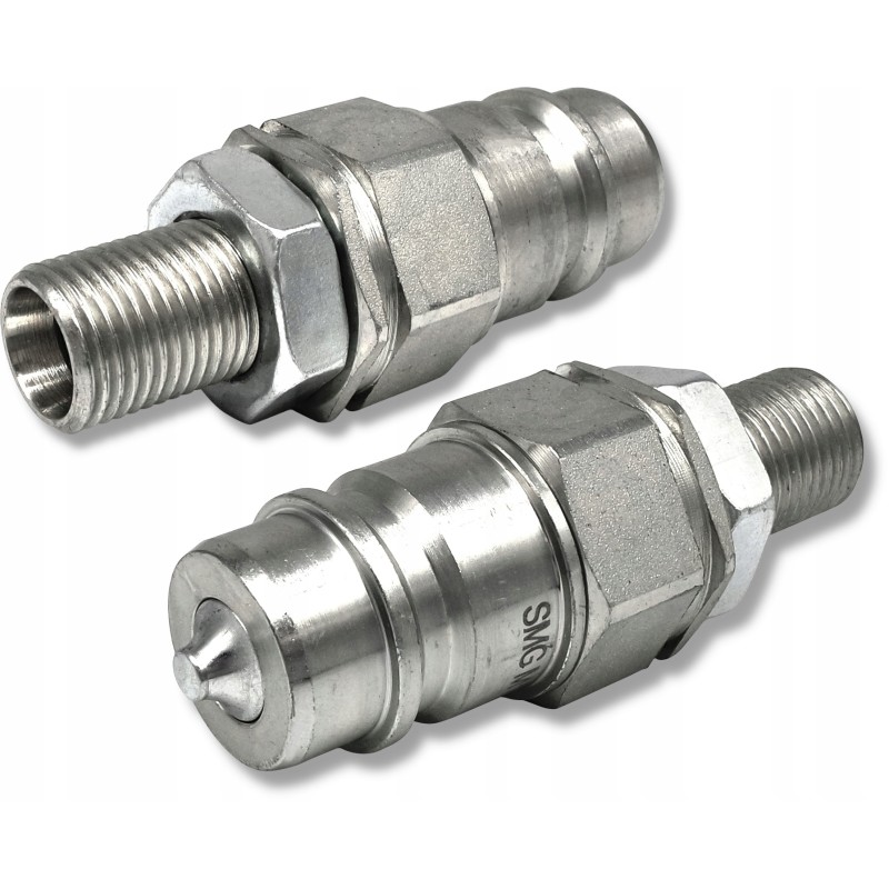 Male thread quick connector, Euro long M14 plug
