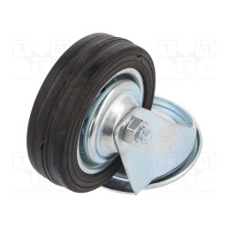 1 pcs x RADER - CKJS-SG 80W - Transport wheel, Ø: 80mm, W: 25mm, H: 105mm, torsional, 50kg, rubber