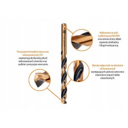 Metal drill hss pro din 338 7 0 mm teger 10